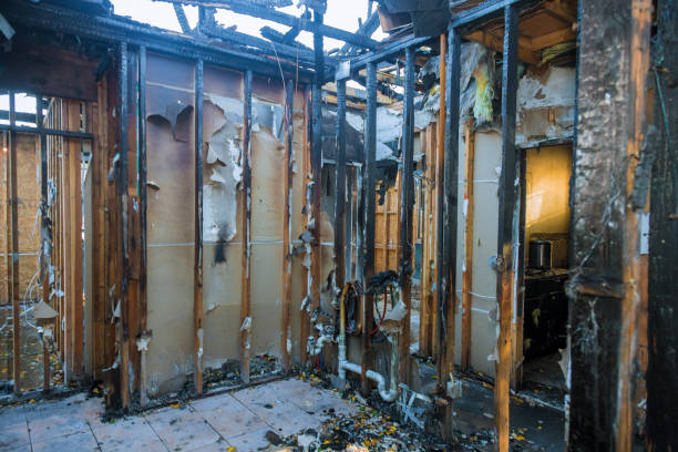 Professional Soot Cleanup technician working in Orleans, VT